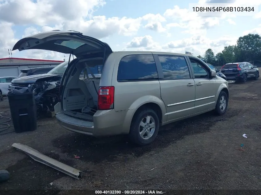 2008 Dodge Grand Caravan Sxt VIN: 1D8HN54P68B103434 Lot: 40132390