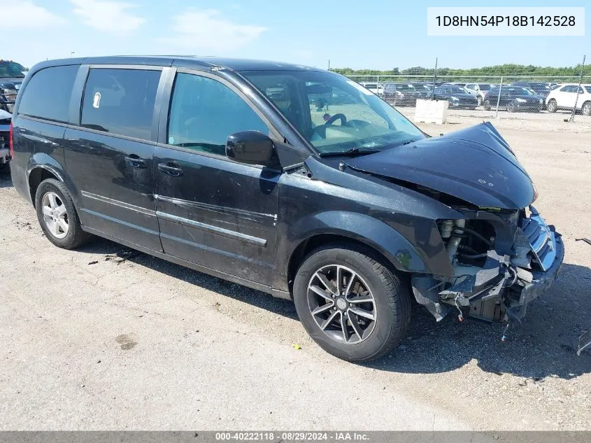 2008 Dodge Grand Caravan Sxt VIN: 1D8HN54P18B142528 Lot: 40222118