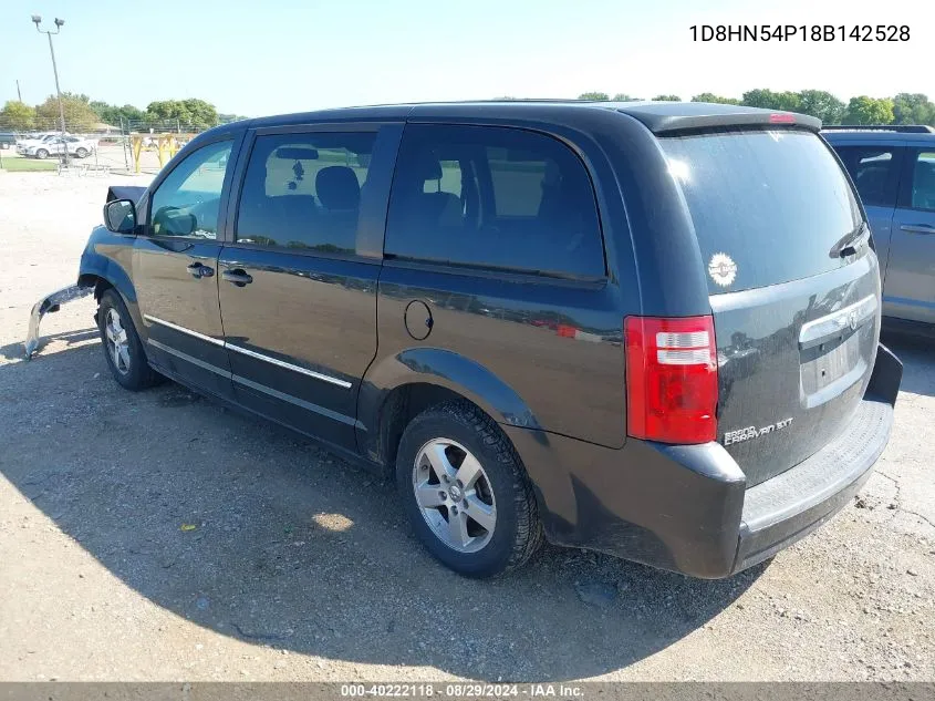 2008 Dodge Grand Caravan Sxt VIN: 1D8HN54P18B142528 Lot: 40222118