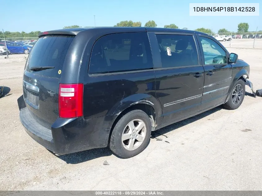 2008 Dodge Grand Caravan Sxt VIN: 1D8HN54P18B142528 Lot: 40222118