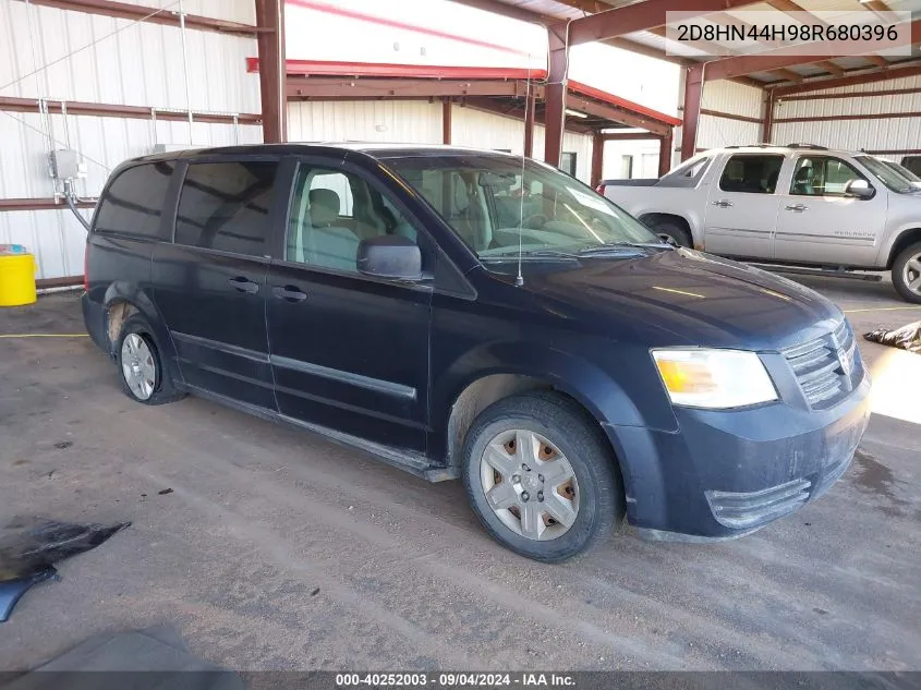 2008 Dodge Grand Caravan Se VIN: 2D8HN44H98R680396 Lot: 40252003