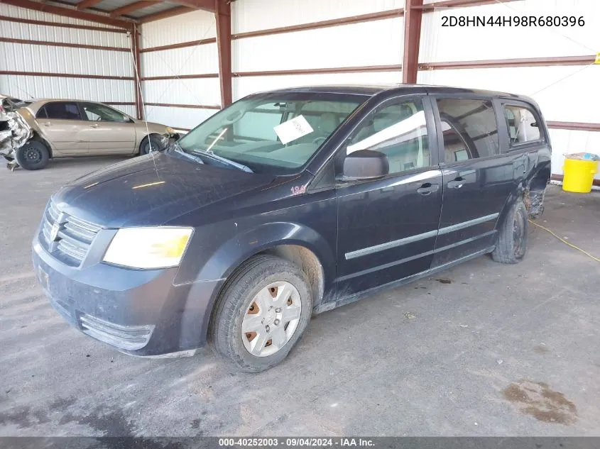 2008 Dodge Grand Caravan Se VIN: 2D8HN44H98R680396 Lot: 40252003