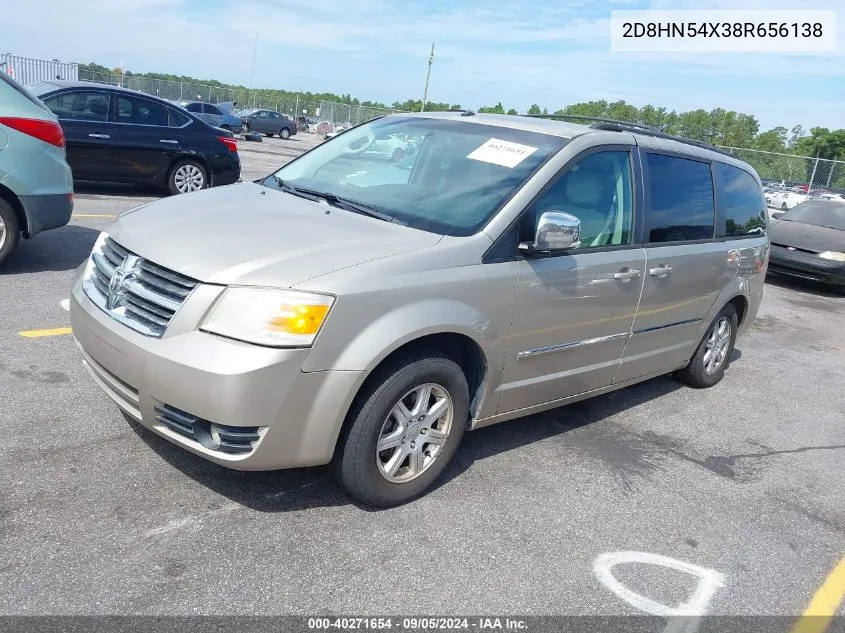 2008 Dodge Grand Caravan Sxt VIN: 2D8HN54X38R656138 Lot: 40271654