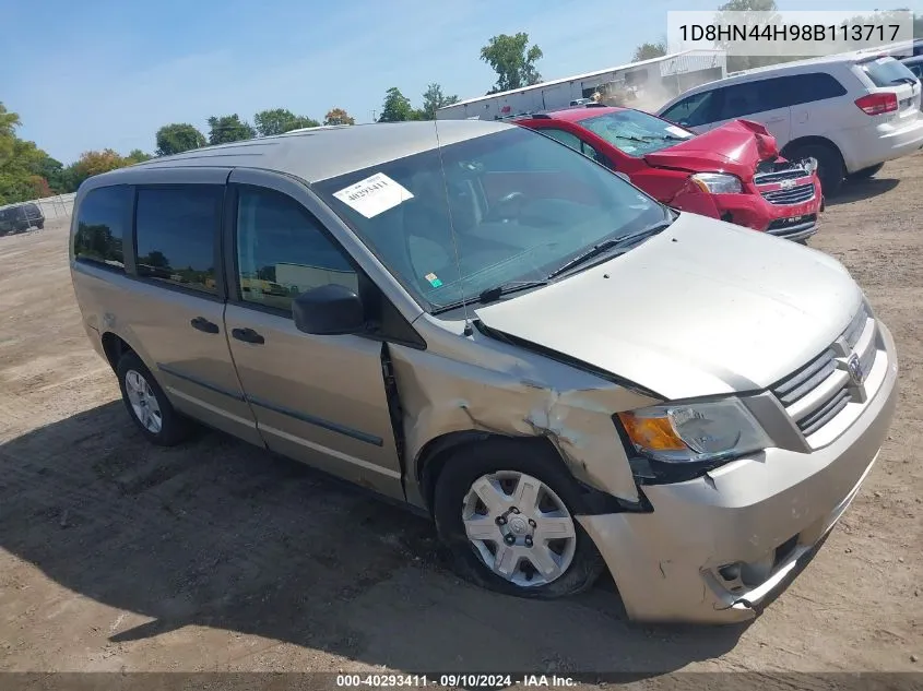 2008 Dodge Grand Caravan Se VIN: 1D8HN44H98B113717 Lot: 40293411