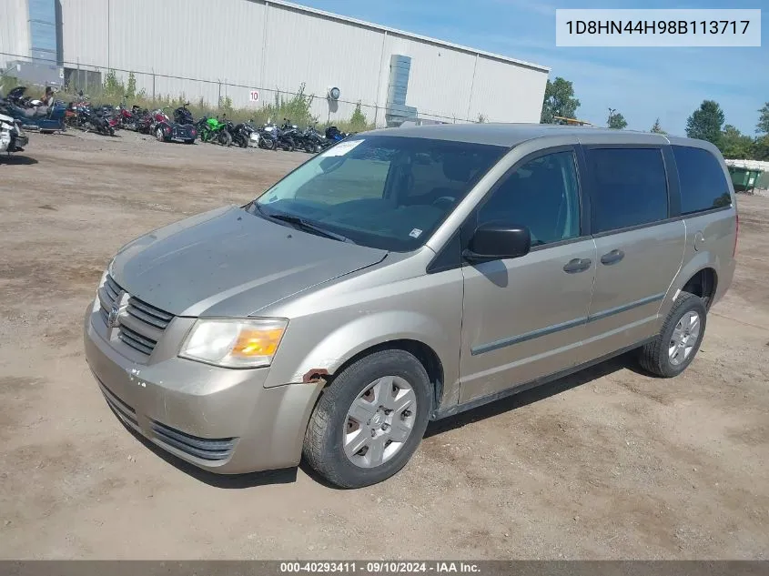 1D8HN44H98B113717 2008 Dodge Grand Caravan Se