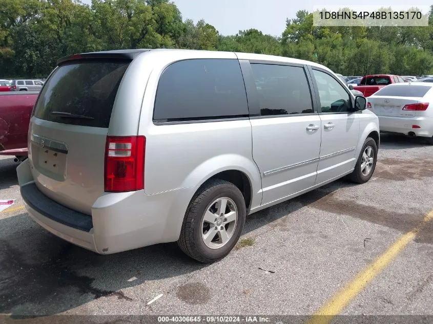 2008 Dodge Grand Caravan Sxt VIN: 1D8HN54P48B135170 Lot: 40306645