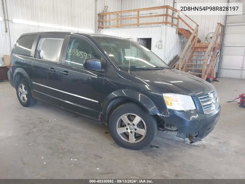 2008 Dodge Grand Caravan Sxt VIN: 2D8HN54P98R828197 Lot: 40330592