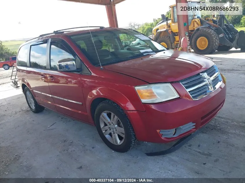 2008 Dodge Grand Caravan Sxt VIN: 2D8HN54X08R686293 Lot: 40337104