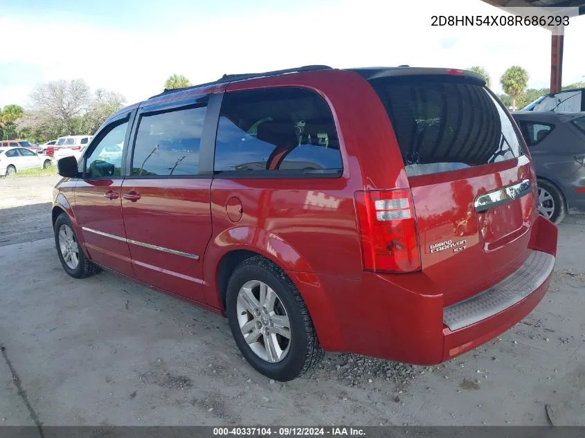 2D8HN54X08R686293 2008 Dodge Grand Caravan Sxt