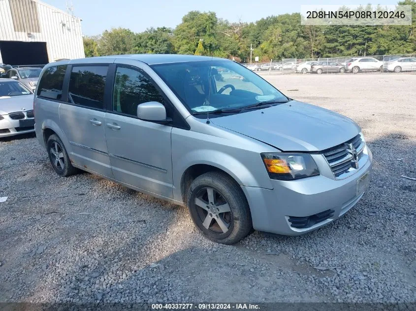 2008 Dodge Grand Caravan Sxt VIN: 2D8HN54P08R120246 Lot: 40337277