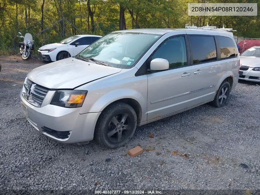 2008 Dodge Grand Caravan Sxt VIN: 2D8HN54P08R120246 Lot: 40337277