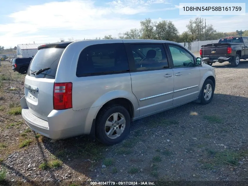 1D8HN54P58B161759 2008 Dodge Grand Caravan Sxt