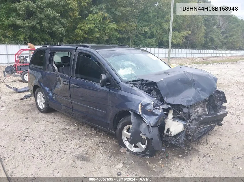 2008 Dodge Grand Caravan Se VIN: 1D8HN44H08B158948 Lot: 40357695