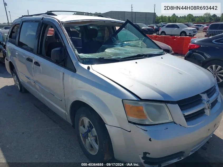 2D8HN44H08R693442 2008 Dodge Grand Caravan Se