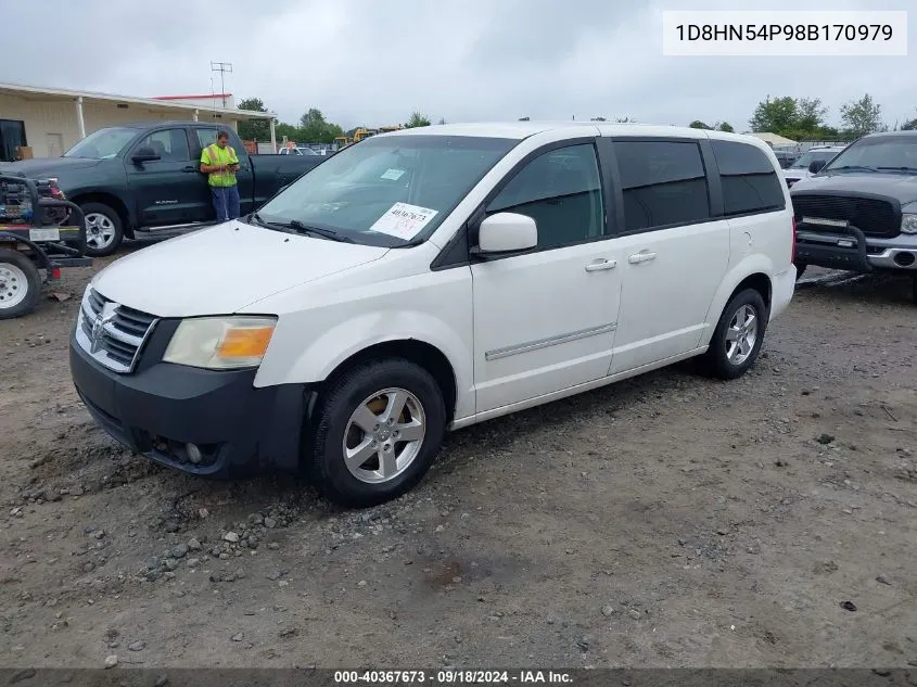 2008 Dodge Grand Caravan Sxt VIN: 1D8HN54P98B170979 Lot: 40367673