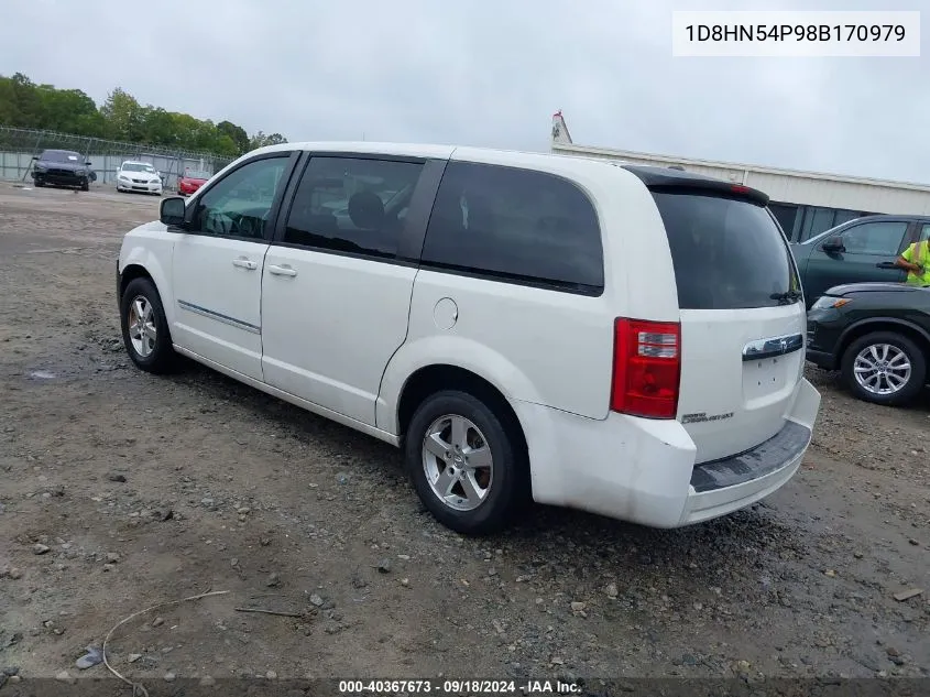 2008 Dodge Grand Caravan Sxt VIN: 1D8HN54P98B170979 Lot: 40367673