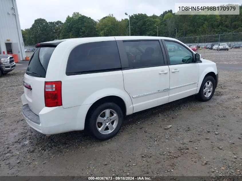 2008 Dodge Grand Caravan Sxt VIN: 1D8HN54P98B170979 Lot: 40367673