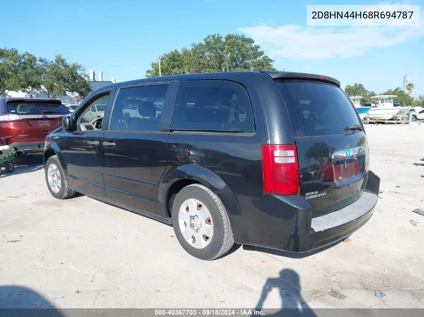 2D8HN44H68R694787 2008 Dodge Grand Caravan Se