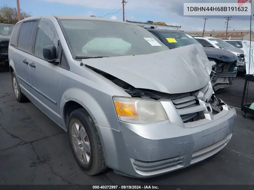 2008 Dodge Grand Caravan Se VIN: 1D8HN44H68B191632 Lot: 40372997