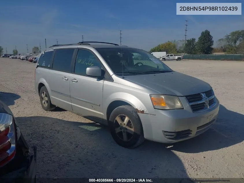 2008 Dodge Grand Caravan Sxt VIN: 2D8HN54P98R102439 Lot: 40385666