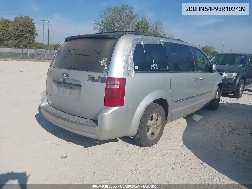 2008 Dodge Grand Caravan Sxt VIN: 2D8HN54P98R102439 Lot: 40385666