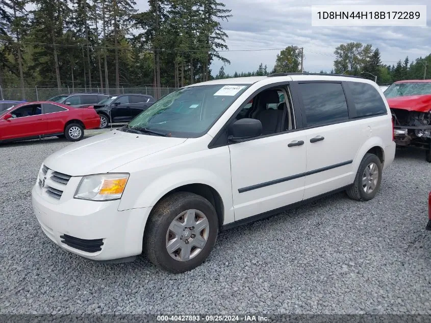 2008 Dodge Grand Caravan Se VIN: 1D8HN44H18B172289 Lot: 40427893