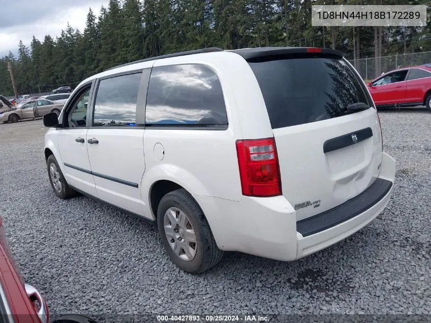 2008 Dodge Grand Caravan Se VIN: 1D8HN44H18B172289 Lot: 40427893