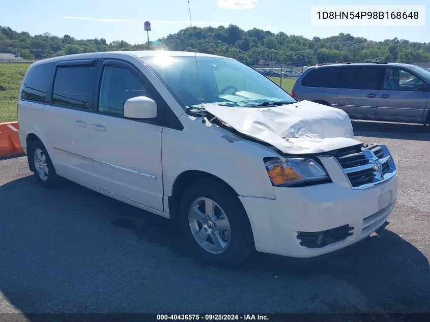 2008 Dodge Grand Caravan Sxt VIN: 1D8HN54P98B168648 Lot: 40436575