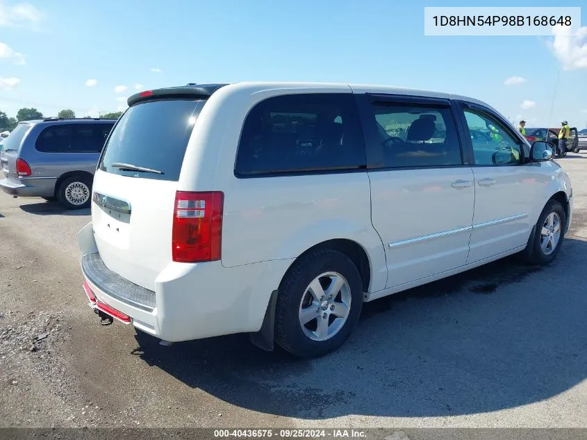 2008 Dodge Grand Caravan Sxt VIN: 1D8HN54P98B168648 Lot: 40436575