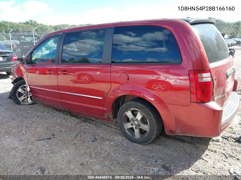 2008 Dodge Grand Caravan Sxt VIN: 1D8HN54P28B166160 Lot: 40448874