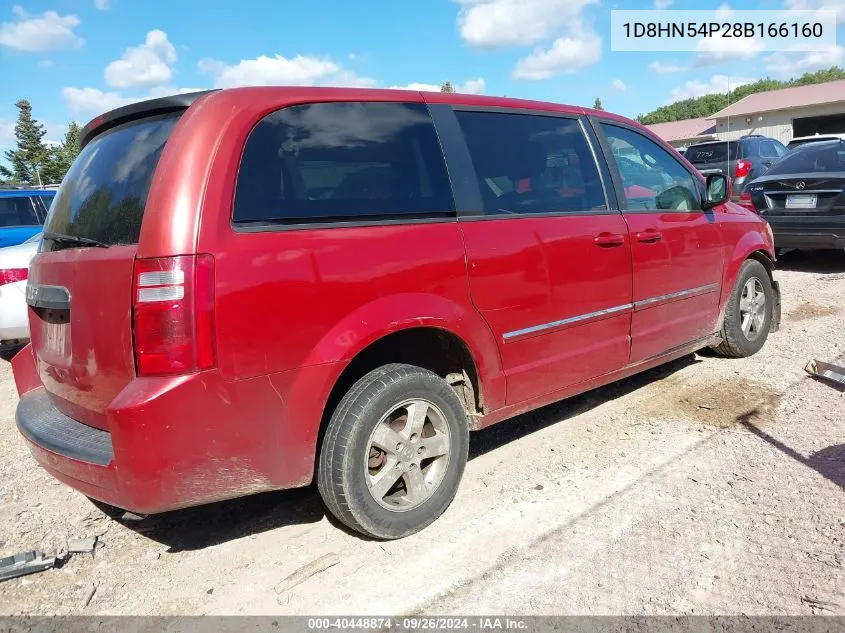 2008 Dodge Grand Caravan Sxt VIN: 1D8HN54P28B166160 Lot: 40448874