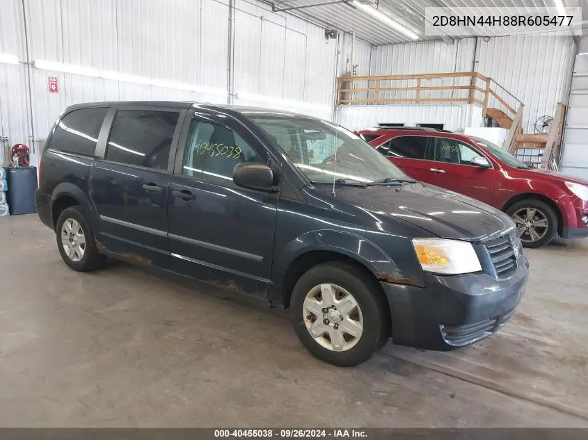 2008 Dodge Grand Caravan Se VIN: 2D8HN44H88R605477 Lot: 40455038