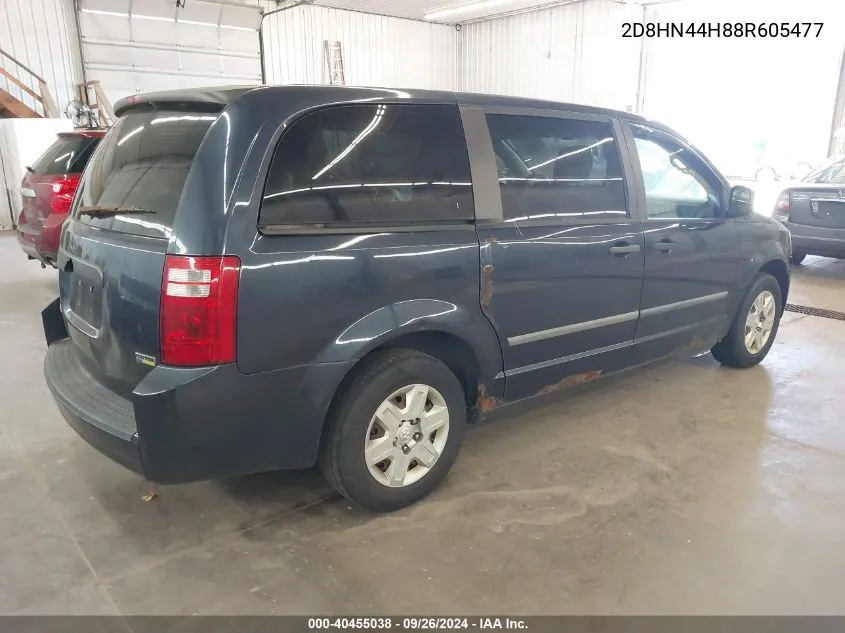 2008 Dodge Grand Caravan Se VIN: 2D8HN44H88R605477 Lot: 40455038