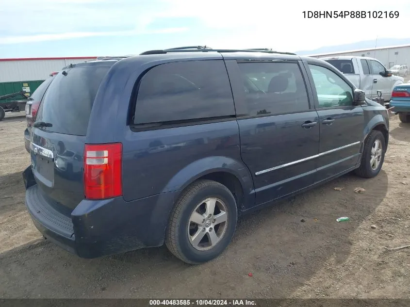 2008 Dodge Grand Caravan Sxt VIN: 1D8HN54P88B102169 Lot: 40483585