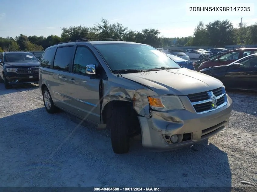 2008 Dodge Grand Caravan Sxt VIN: 2D8HN54X98R147235 Lot: 40484580