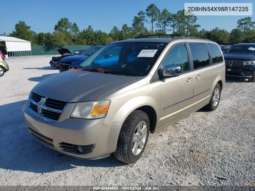 2008 Dodge Grand Caravan Sxt VIN: 2D8HN54X98R147235 Lot: 40484580