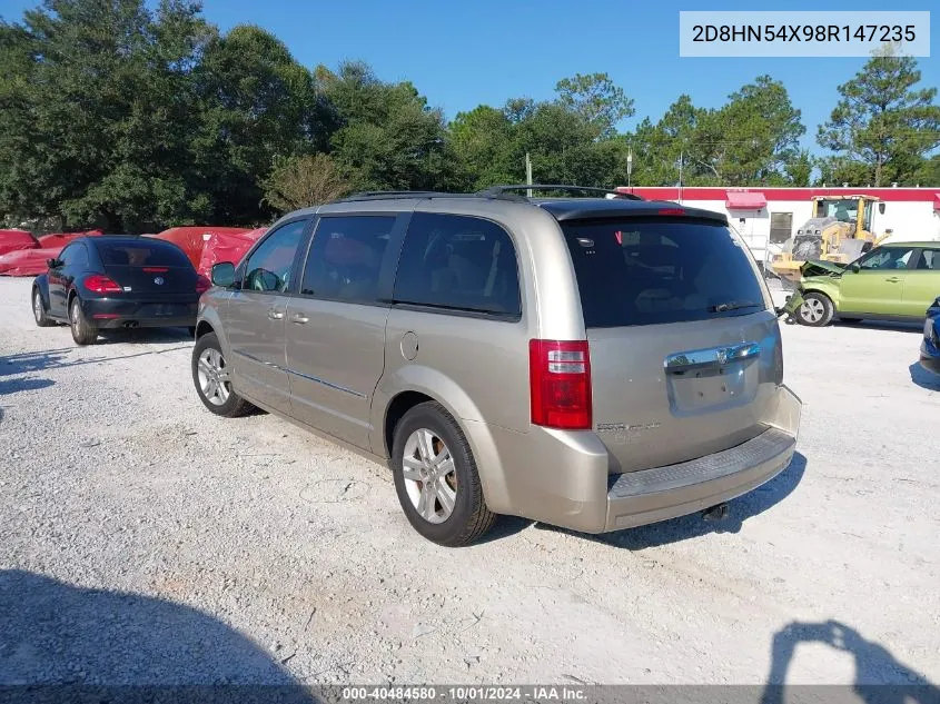 2008 Dodge Grand Caravan Sxt VIN: 2D8HN54X98R147235 Lot: 40484580