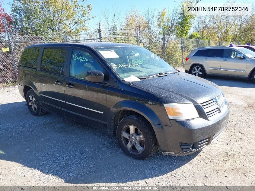 2008 Dodge Grand Caravan Sxt VIN: 2D8HN54P78R752046 Lot: 40486224