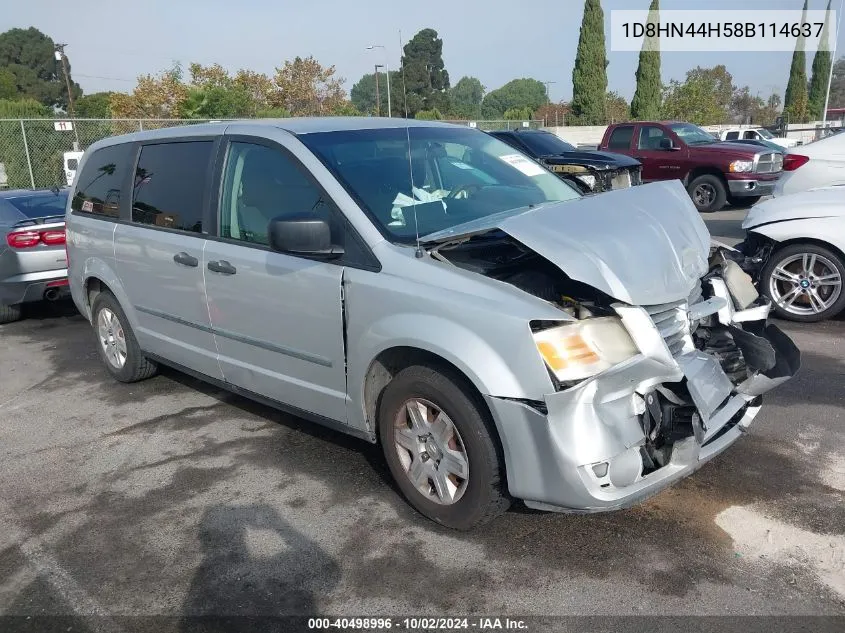 2008 Dodge Grand Caravan Se VIN: 1D8HN44H58B114637 Lot: 40498996