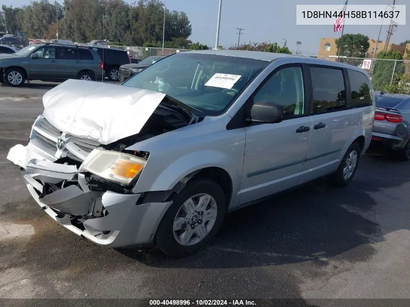 1D8HN44H58B114637 2008 Dodge Grand Caravan Se