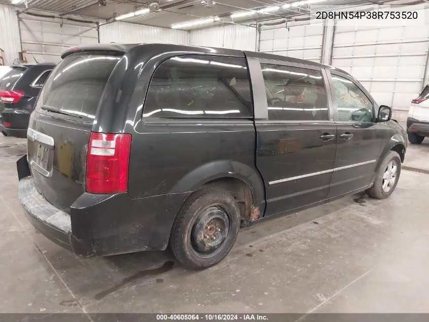 2008 Dodge Grand Caravan Sxt VIN: 2D8HN54P38R753520 Lot: 40605064