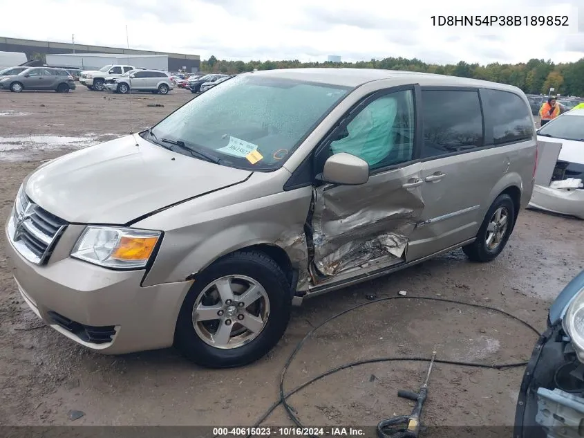 1D8HN54P38B189852 2008 Dodge Grand Caravan Sxt