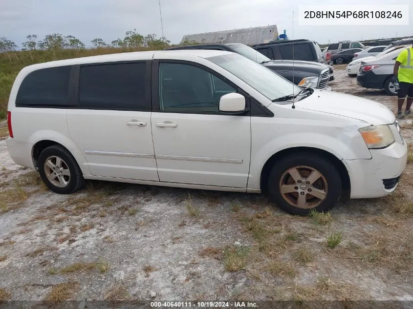 2008 Dodge Grand Caravan Sxt VIN: 2D8HN54P68R108246 Lot: 40640111