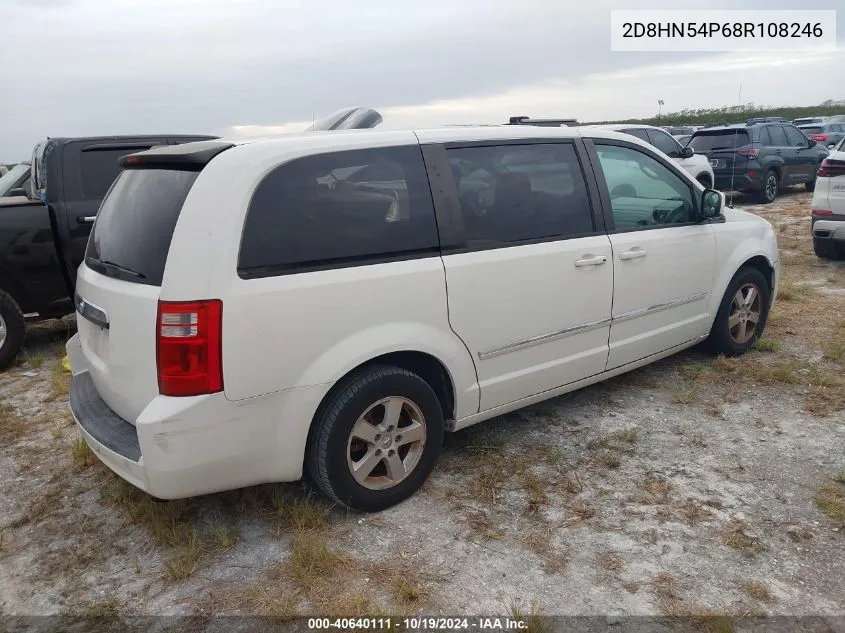 2008 Dodge Grand Caravan Sxt VIN: 2D8HN54P68R108246 Lot: 40640111