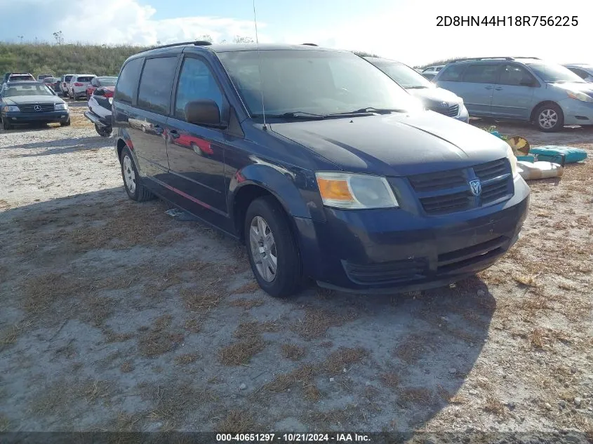 2008 Dodge Grand Caravan Se VIN: 2D8HN44H18R756225 Lot: 40651297