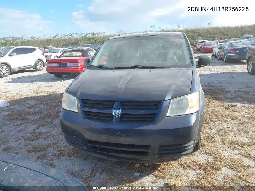 2008 Dodge Grand Caravan Se VIN: 2D8HN44H18R756225 Lot: 40651297