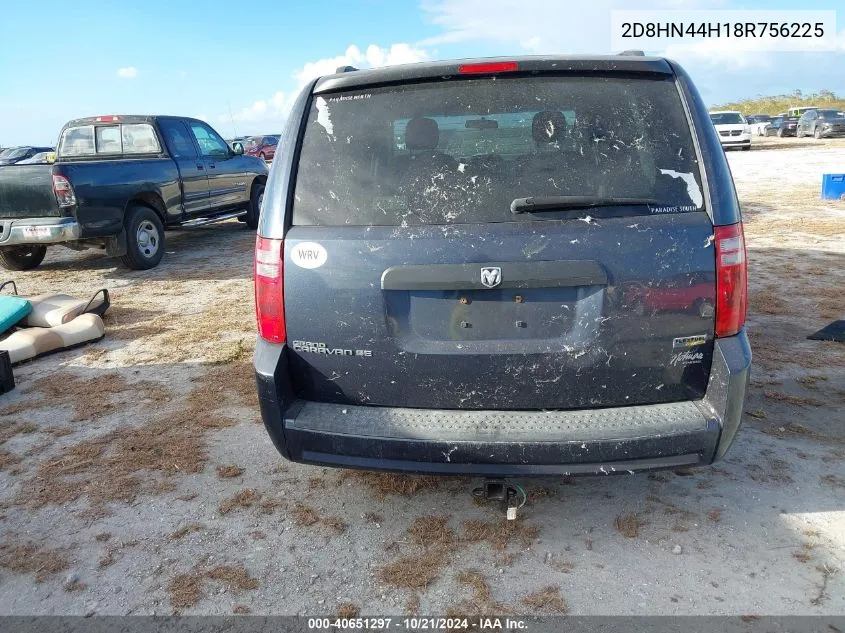 2008 Dodge Grand Caravan Se VIN: 2D8HN44H18R756225 Lot: 40651297