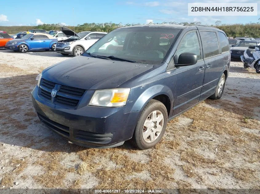 2008 Dodge Grand Caravan Se VIN: 2D8HN44H18R756225 Lot: 40651297