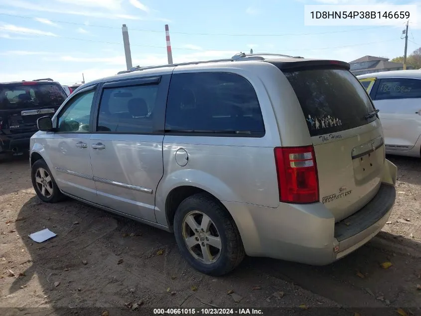 2008 Dodge Grand Caravan Sxt VIN: 1D8HN54P38B146659 Lot: 40661015