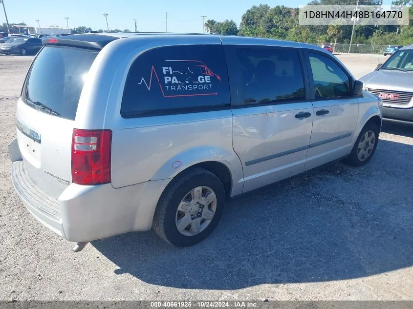 2008 Dodge Grand Caravan Se VIN: 1D8HN44H48B164770 Lot: 40661925